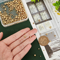 600шт 5 стильные латунные бусины KK-PH0005-63