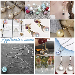 60 шт. 6 стиля 304 нержавеющая сталь чашечка жемчужные штифты кулоны булавки STAS-UN0045-91