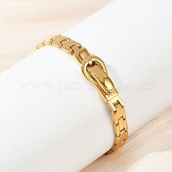 Браслеты-цепочки из нержавеющей стали 304 в виде пантеры для мужчин BJEW-V013-02G