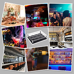 Акриловые держатели для рюмок ODIS-WH0038-77A