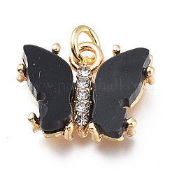 Латунные микропаве прозрачные подвески с фианитом ZIRC-I047-01