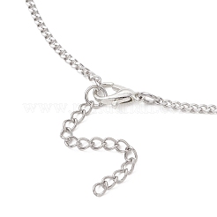 Кулон-медальон в форме сердца&nbsp;NJEW-JN05839