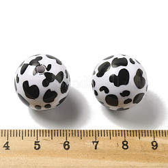 Печать непрозрачных акриловых бусин OACR-H049-01D