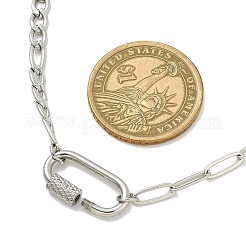 Colliers pour femmes avec pendentif et fermoir ovale en acier inoxydable 304&nbsp;NJEW-JN06169-02