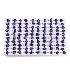 100 шт. регулируемое кольцо настроения RJEW-B029-03