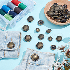 40 шт. 5 стиля литые кнопки FIND-NB0005-78AB