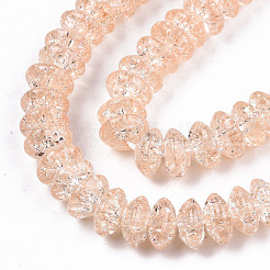 Perle di vetro crackle&nbsp;X-GLAA-S192-004F