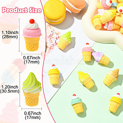 33 шт. 11 стиля смоляная модель еды скульптура витрина украшения&nbsp;DIY-CJ0003-16