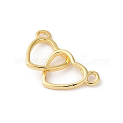 Латунные подвески-сердечки с замком&nbsp;LS-KK-V016-10G
