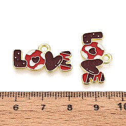 Подвески из сплава с эмалью ко дню святого валентина&nbsp;ENAM-T023-19A