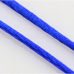 Cordons fil de nylon tressé rond de fabrication de noeuds chinois de macrame rattail&nbsp;NWIR-O001-02