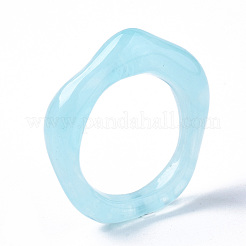 Bagues en résine transparente&nbsp;LS-RJEW-T013-001-F04