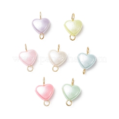 14 шт. 14 стиля имитация жемчуга акриловые подвески-сердечки&nbsp;PALLOY-JF03916