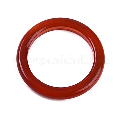 女性用染色＆加熱天然瑪瑙指輪  暗赤色  2.5~3mm  内径：17~18mm&nbsp;RJEW-Z075-01O