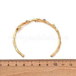 Браслеты-манжеты из нержавеющей стали 304 со стразами для женщин BJEW-L610-23G