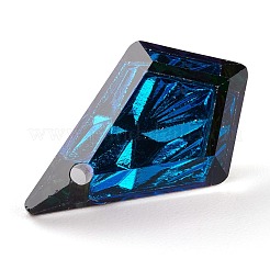 Подвески из тисненого стекла со стразами GLAA-J101-01B-001BB