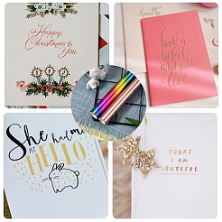 2 рулон 2 цвета фольгированной бумаги формата А4 для горячего тиснения&nbsp;DIY-SZ0002-80