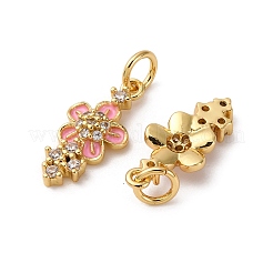 Латунные микро проложить кубического циркония подвески KK-D390-20G-01