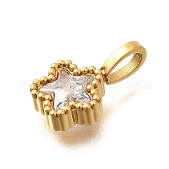 Pendentifs en strass en acier inoxydable 304&nbsp;STAS-M109-07G-07
