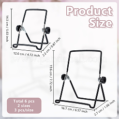 6 Stück 2 Farben Eisen Handyhalter&nbsp;AJEW-WA0001-58