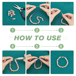 16 шт. 4 стиля экологически чистых латунных застежек для часового ремешка KK-FH0007-10