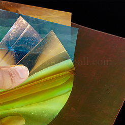 Прозрачный блеск ПВХ виниловые ткани DIY-GF0001-71