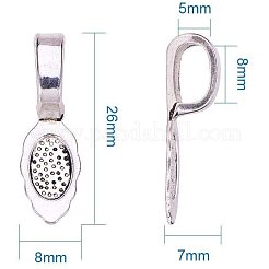 Фурнитура из тибетского серебра&nbsp;TIBE-PH0001-08AS-NR