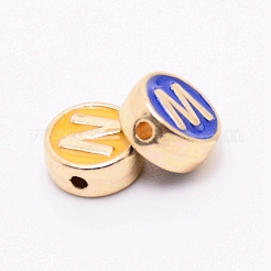 Perline smaltato in lega&nbsp;ENAM-CJC0003-02LG-02