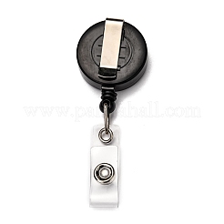 Плоская круглая катушка для бейджа из абс-пластика AJEW-I053-37F