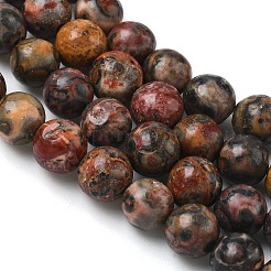 Натуральные леопардовые шкурки из яшмы&nbsp;G-J358-05-6mm