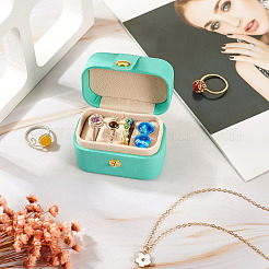 1 Stück rechteckige Aufbewahrungsboxen für Schmuck aus PU-Kunstleder&nbsp;PAAG-TA0001-01C