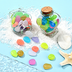 100 шт. светящиеся смоляные бусины для украшения витрины RESI-SP0001-47A