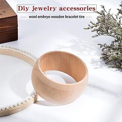 Bracelets en bois inachevés&nbsp;BJEW-WH0009-03