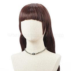 4 шт. 4 цвета лэмпворк сглаза и ожерелья из бисера из полимерной глины Heishi набор NJEW-JN04082