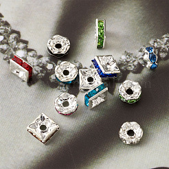 Perline distanziatori strass in ottone&nbsp;RB-TA0001-08S