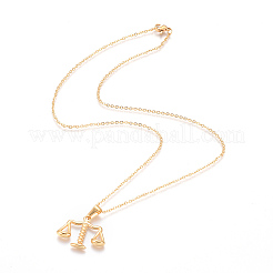 Collane con ciondolo in acciaio inossidabile 304&nbsp;NJEW-F275-51G