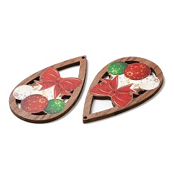 Grands pendentifs en bois imprimé simple face&nbsp;WOOD-D025-10