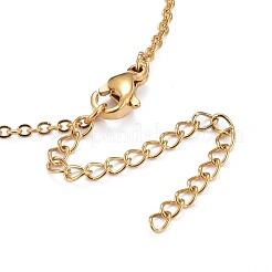 Colliers pendentifs en acier inoxydable 304 avec placage ionique (IP)&nbsp;NJEW-Z008-02G