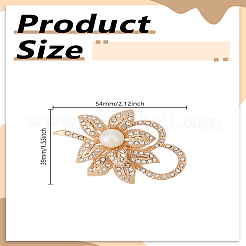 1 шт. броши из цинкового сплава со стразами&nbsp;JEWB-LP0006-05G