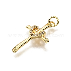 Латунные микро проложить кубического циркония подвески KK-Z100-35G-03