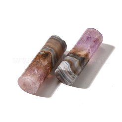 Подвески из натурального аметиста и кружевного агата&nbsp;G-A244-08A