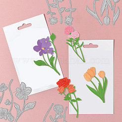 Углеродистая сталь разрезает трафареты DIY-WH0309-1367