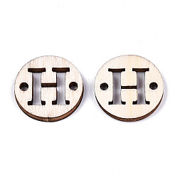 Необработанные соединители звеньев из натурального тополя WOOD-S045-140A-01H