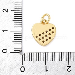 Pendentifs avec zircon cubiques à micro-pavés en laiton&nbsp;KK-S510-49G-03