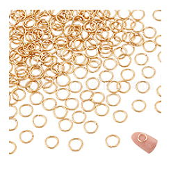 200 шт. стойка с покрытием из латуни открытые соединительные кольца KK-PH0011-55A