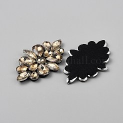 Аксессуары для костюма из цветочного стекла и стразов&nbsp;FIND-WH0152-945A