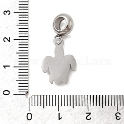 304 Edelstahl Meerestier europäischen Anhänger Charms&nbsp;X-STAS-D153-04A-P