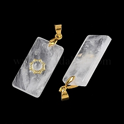 Ограненные подвески из натуральных кристаллов кварца&nbsp;G-A298-01G-10