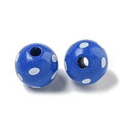 Perles européennes en bois imprimées&nbsp;WOOD-G022-18G