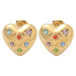 Серьги-гвоздики из нержавеющей стали 304 с ионным покрытием (IP) EJEW-A118-06G-06